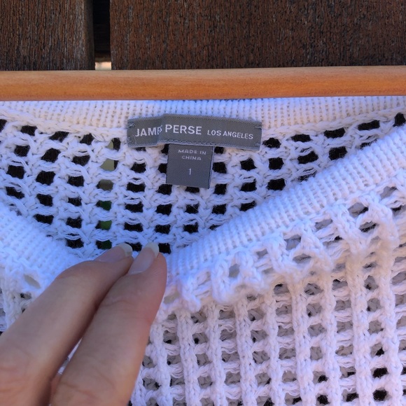 James Perse White Linen Blend Sweater - Picture 5 of 14